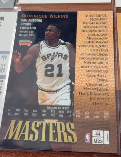 1996-97 SkyBox E-X2000 #66 Dominique Wilkins — front