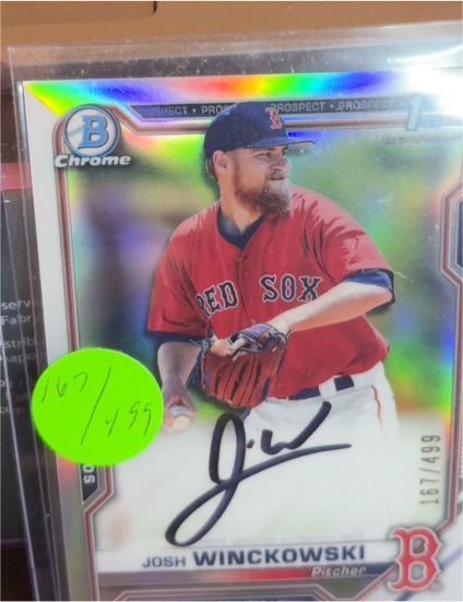 2021 Bowman Chrome #CPA-JWI Josh Winckowski — front