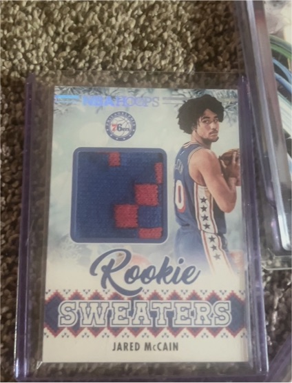 2024-25 Panini NBA Hoops #RSW-MCC Jared McCain Rookie Sweaters — front