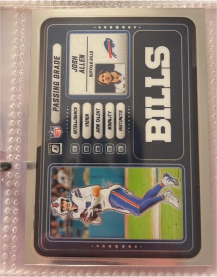 2025 Panini Donruss Optic #7 Josh Allen Passing Grade — front