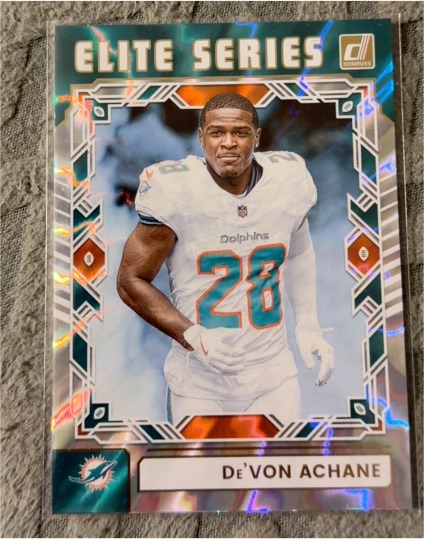 2025 Donruss Elite Series #TES-DAC De'Von Achane — front