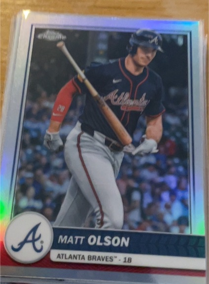 2026 Topps Series 1 Chrome Flagship #89 Matt Olson — front