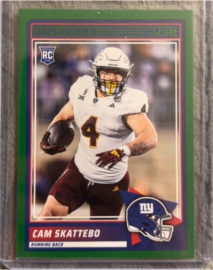 2025 Panini Score #1 Cam Skattebo — front