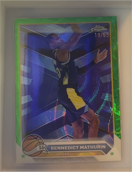 2023-24 Topps Chrome #76 Bennedict Mathurin — front