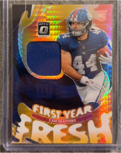 2025 Panini Donruss Optic #FYFBH-CSO Cam Skattebo First Year Fresh — front