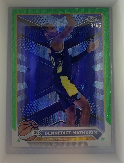 2023-24 Topps Chrome #76 Bennedict Mathurin — front