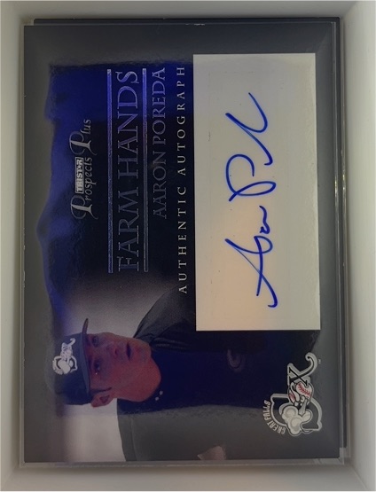 2007 Tristar Prospects Plus Farm Hands #FH-AP Aaron Poreda Autograph — front