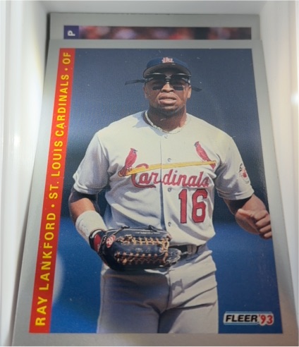 1993 Fleer #127 Ray Lankford — front