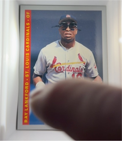 1993 Fleer #127 Ray Lankford — front