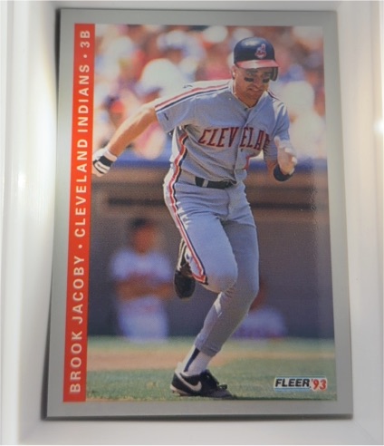 1993 Fleer #593 Brook Jacoby — front
