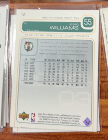 1993-94 Upper Deck #55 Eric Williams — front