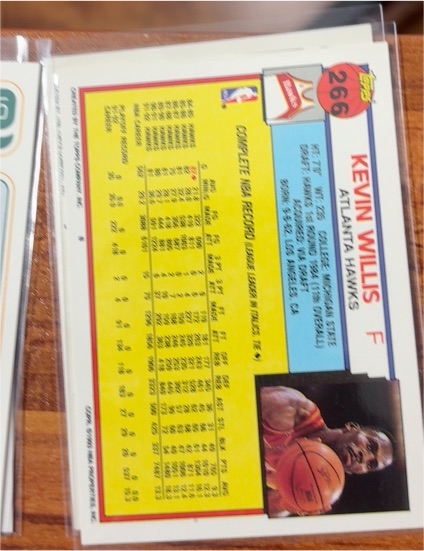 1992-93 Topps #266 Kevin Willis — front