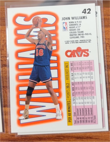 1992 Fleer #42 John Williams — front