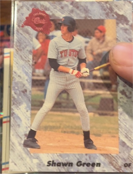 1991 Classic Draft Picks #225 Shawn Green — front