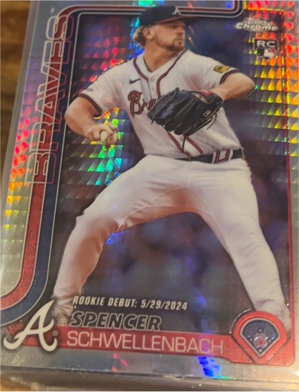2025 Topps Chrome Update #USC132 Spencer Schwellenbach — front