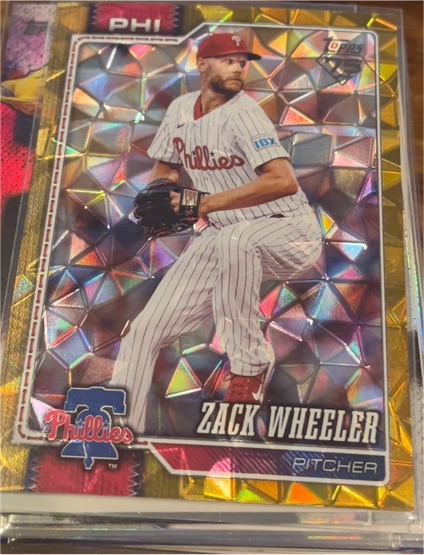 2022 Topps Chrome Logofractor #45 Zack Wheeler — front