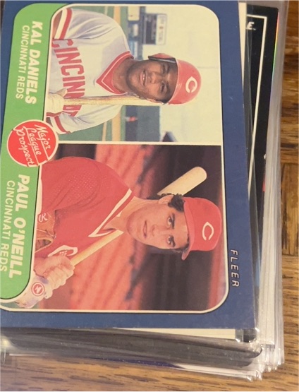 1986 Fleer #646 Kal Daniels / Paul O'Neill — front