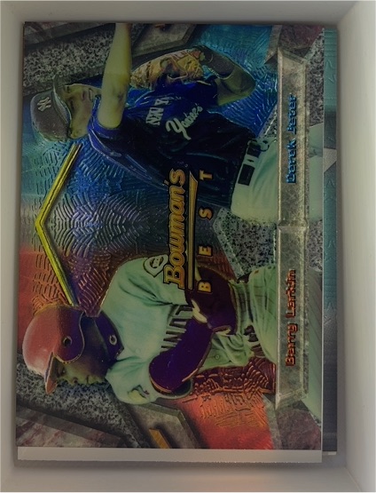 1994 Bowman's Best #95 Barry Larkin / Derek Jeter — front
