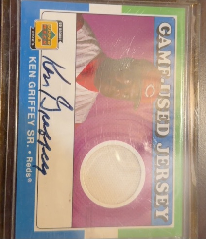 2001 Upper Deck Decade 1970s Ken Griffey Sr. Game-Used Jersey Auto — front