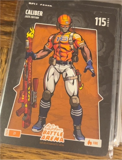 2026 Caliber #27 Caleb Williams Bo Jackson Battle Arena Fire — front