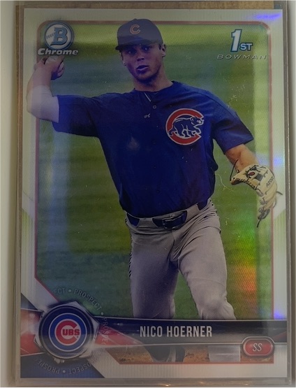 2018 Bowman Chrome Draft #BDC-165 Nico Hoerner — front