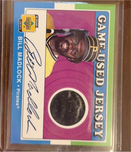 2001 Upper Deck Decade 1970s #J-BMa Bill Madlock Game-Used Jersey — front