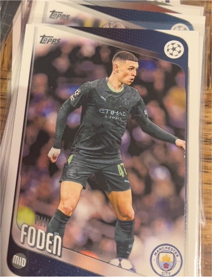 2025-26 Topps UEFA Club Competitions #103 Phil Foden — front