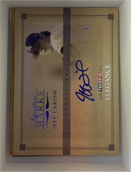 2007 TRISTAR Elegance Signature Marks #SM-JL Jeff Larish Auto — front