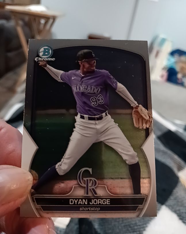 2023 Bowman Chrome #BCP-22 Dyan Jorge — front