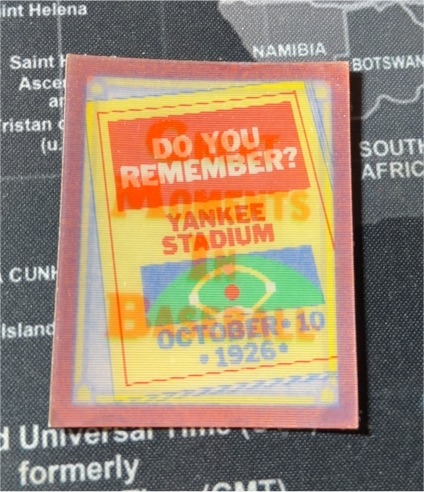 1988 Score Do You Remember? Inserts #12 Yankee Stadium — front
