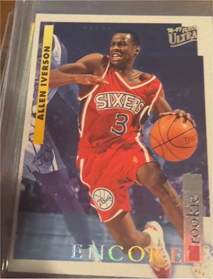 1996-97 Fleer Ultra Encore Rookie #270 Allen Iverson — front