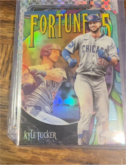 2025 Topps Chrome Update Fortune 15 #F15-5 Kyle Tucker — front