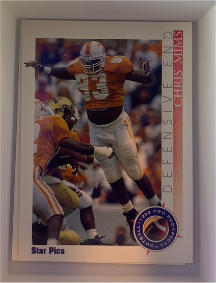 1992 Star Pics #92 Chris Mims — front