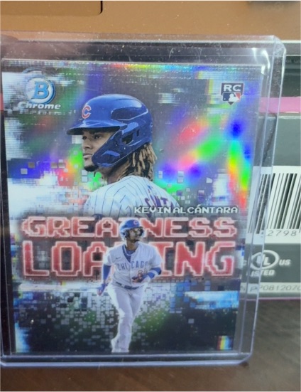 2025 Bowman #GL-3 Kevin Alcantara Greatness Loading Chrome Insert — front