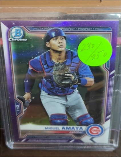 2021 Bowman Chrome #BCP-148 Miguel Amaya — front