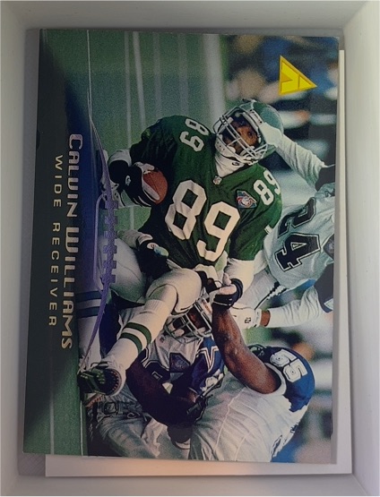 1995 Pinnacle #17 Calvin Williams Philadelphia Eagles — front