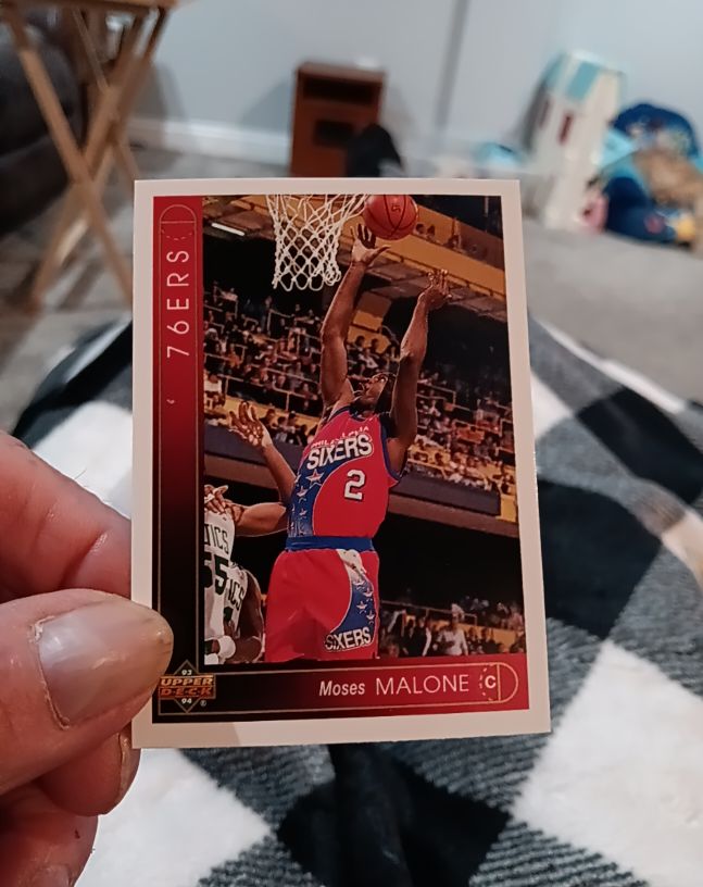 1993-94 Upper Deck #372 Moses Malone — front