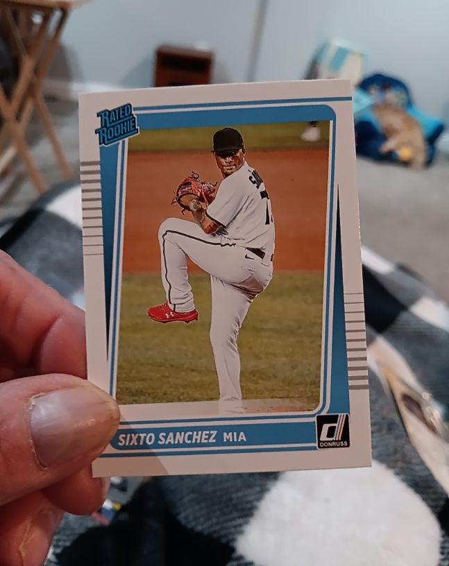 2021 Donruss #34 Sixto Sanchez Rated Rookie — front