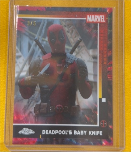 2025 Topps Chrome Deadpool #72 Deadpool's Baby Knife — front