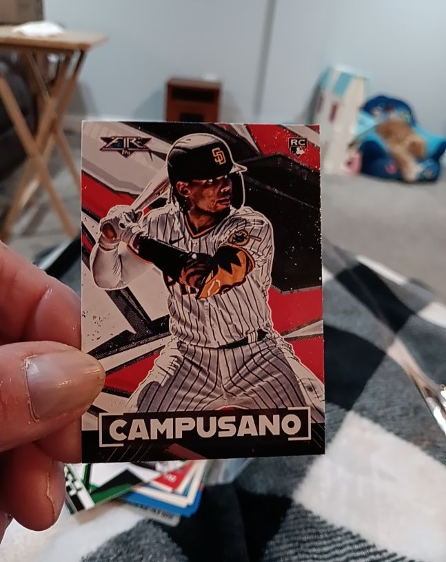 2021 Topps Fire #80 Luis Campusano Rookie Card — front