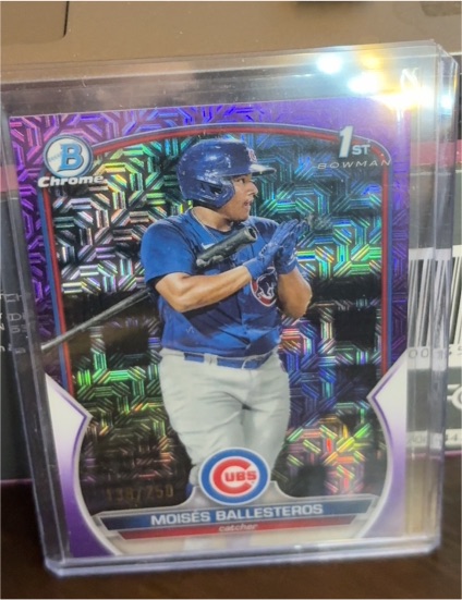 2023 Bowman Chrome 1st Mojo Refractor #11 Moises Ballesteros — front