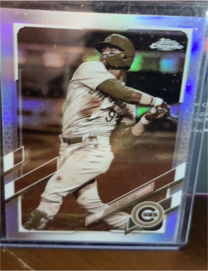 2021 Topps Chrome #9 Javier Baez Sepia Refractor Chicago Cubs — front