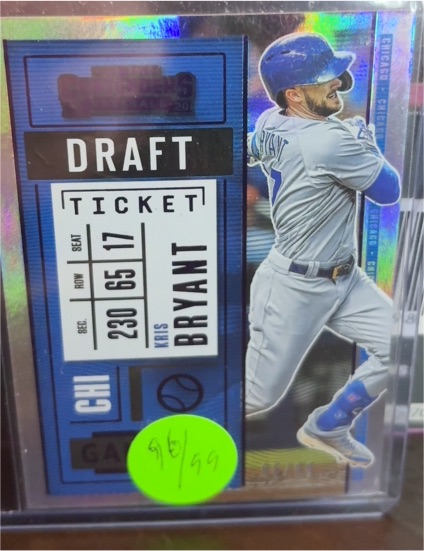 2020 Panini Contenders Draft Ticket #59 Kris Bryant — front
