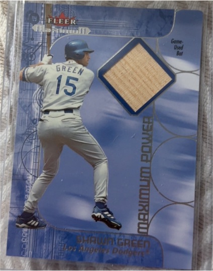 2002 Fleer Maximum Maximum Power # Shawn Green — front