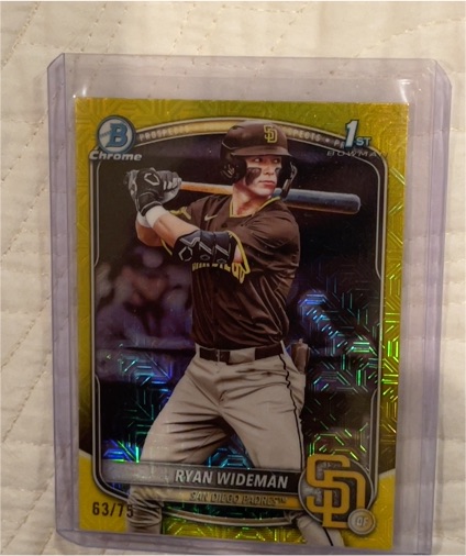 2025 Bowman Chrome Draft #BDC-190 Ryan Wideman — front