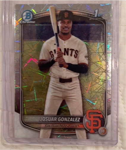 2025 Bowman Chrome #BCP-153 Josuar Gonzalez — front