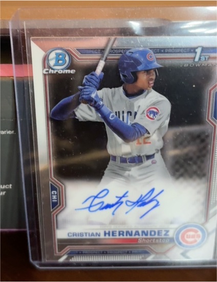 2021 Bowman Chrome #CPA-CH Cristian Hernandez — front