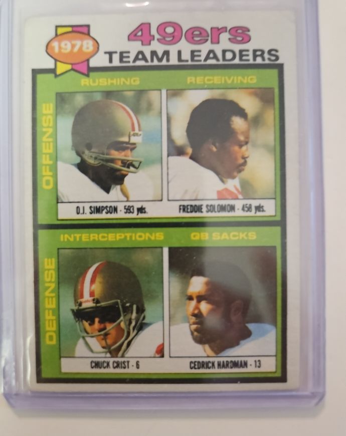 1979 Topps #38 O.J. Simpson 49ers Team Leaders — front