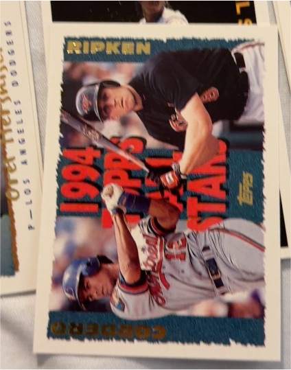 1995 Topps #387 Cal Ripken Jr. / Wil Cordero — front