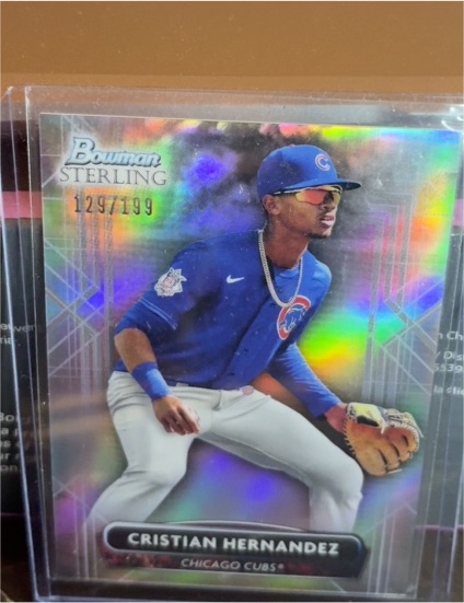 2022 Bowman Sterling #BSP-82 Cristian Hernandez — front